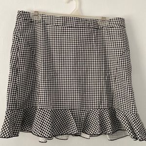 SHEIN BW Print Skirt